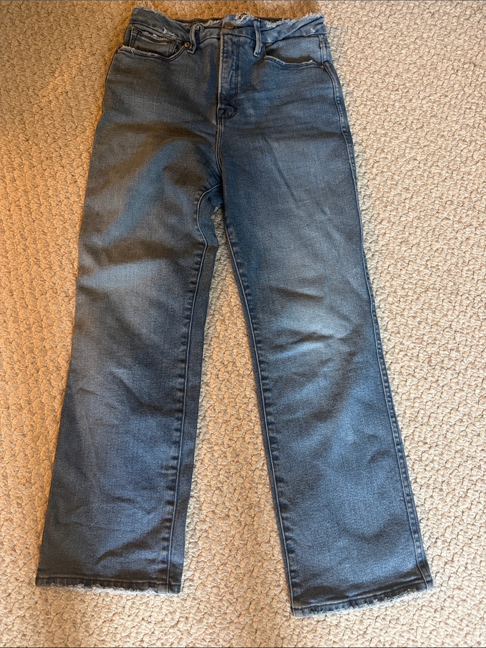 Good American Straight Leg Jeans - Indigo Blue